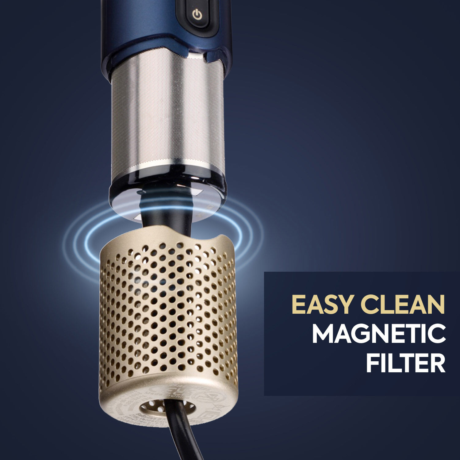 Air Wand being used to straighten